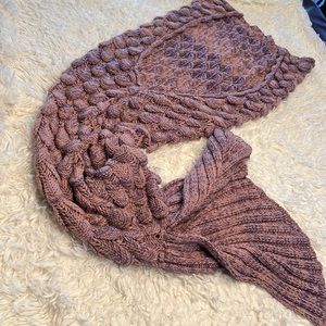 Crocheted Mermaid Tail Blanket